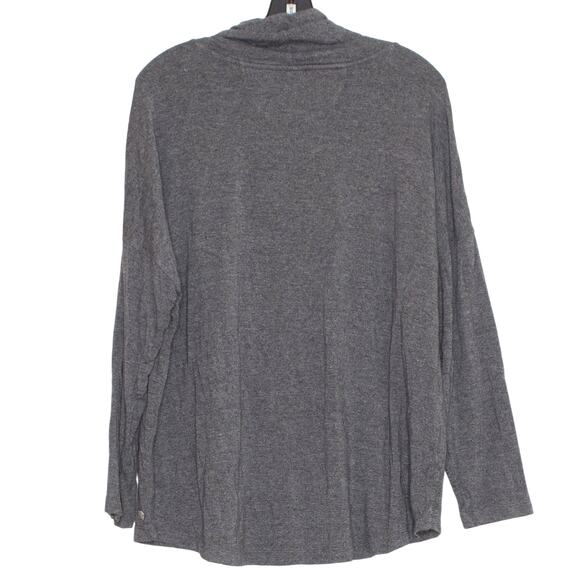 Calvin Klein Performance Womens Pullover Cowl Neck Athletic Gray Plus Size 1X DY - Picture 2 of 6